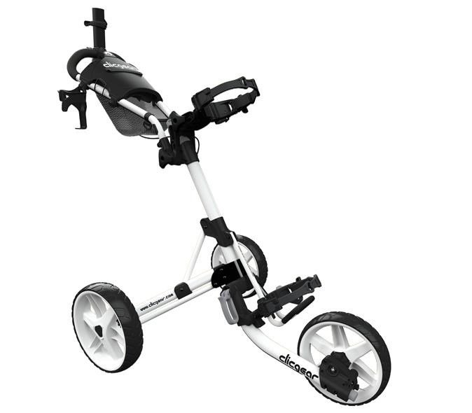 Clicgear M4 manual trolley, matt white