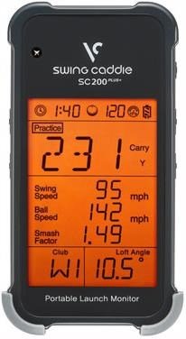 Voice Caddie Swing Caddie Launch Monitor SC200+ Black