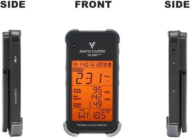 Voice Caddie Swing Caddie Launch Monitor SC200+ Black
