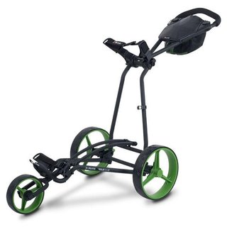 Big Max Autofold X manual trolley, black/lime