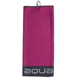 Big Max Aqua Trifold Towel, fuchsia/charcoal