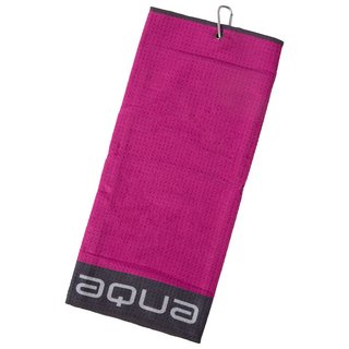 Big Max Aqua Trifold Towel, fuchsia/charcoal