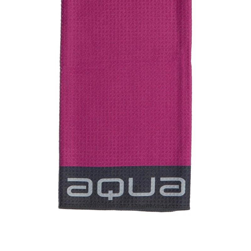 Big Max Aqua Trifold Towel, fuchsia/charcoal