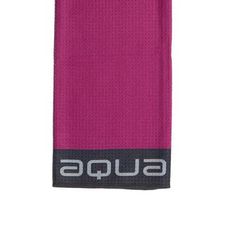 Big Max Aqua Trifold Towel, fuchsia/charcoal