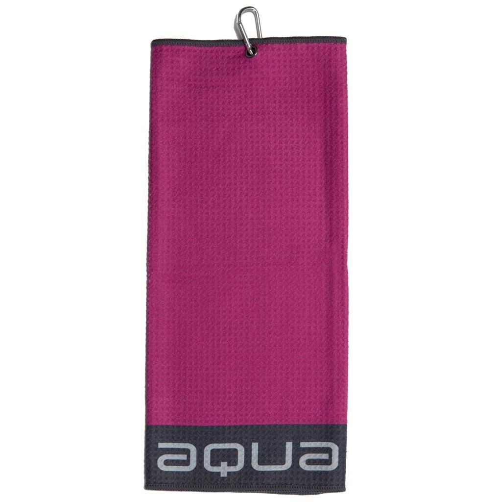 Big Max Aqua Trifold Towel, fuchsia/charcoal