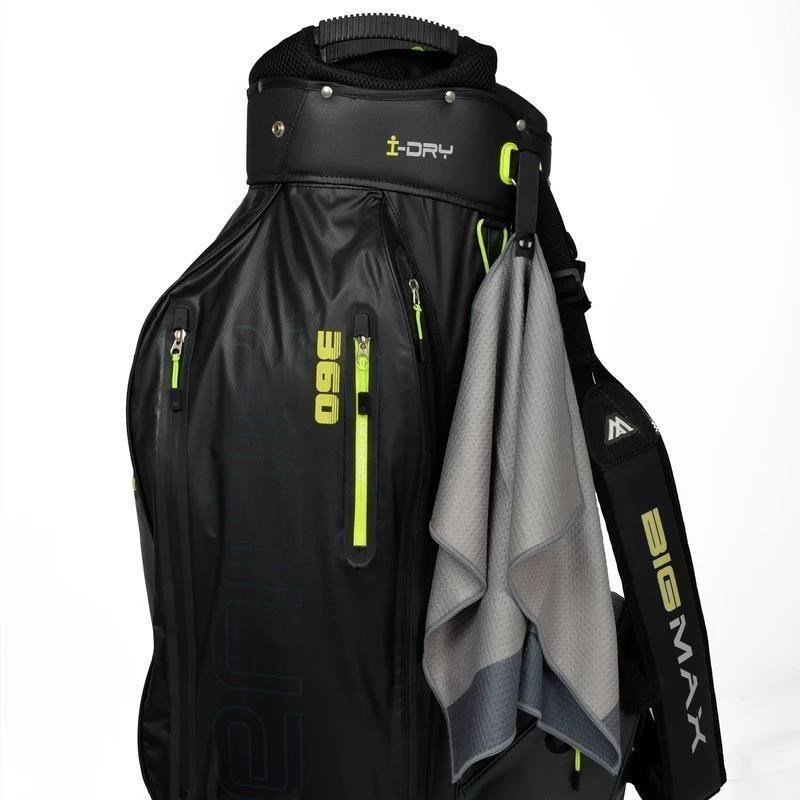 Big Max Aqua Trifold Towel, lime/charcoal