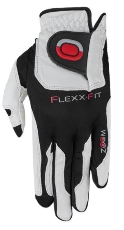 Zoom Zoom Tour mens golf glove, white/black, oversize, MLH
