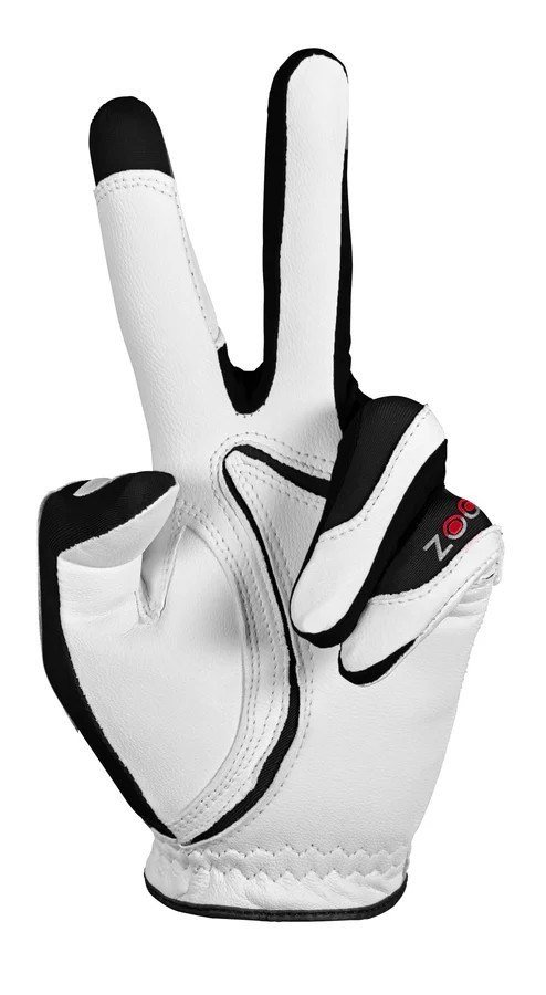 Zoom Zoom Tour mens golf glove, white/black, oversize, MLH