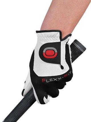 Zoom Zoom Weather mens golf glove, white/black/red
