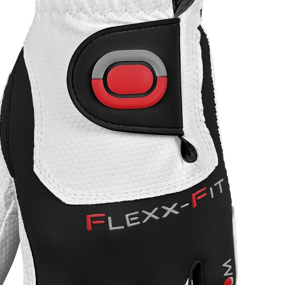 Zoom Zoom Weather mens golf glove, white/black/red