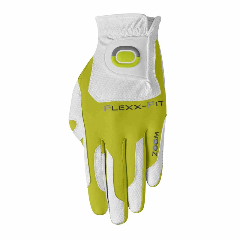 Zoom Zoom Weather mens golf glove, white/lime