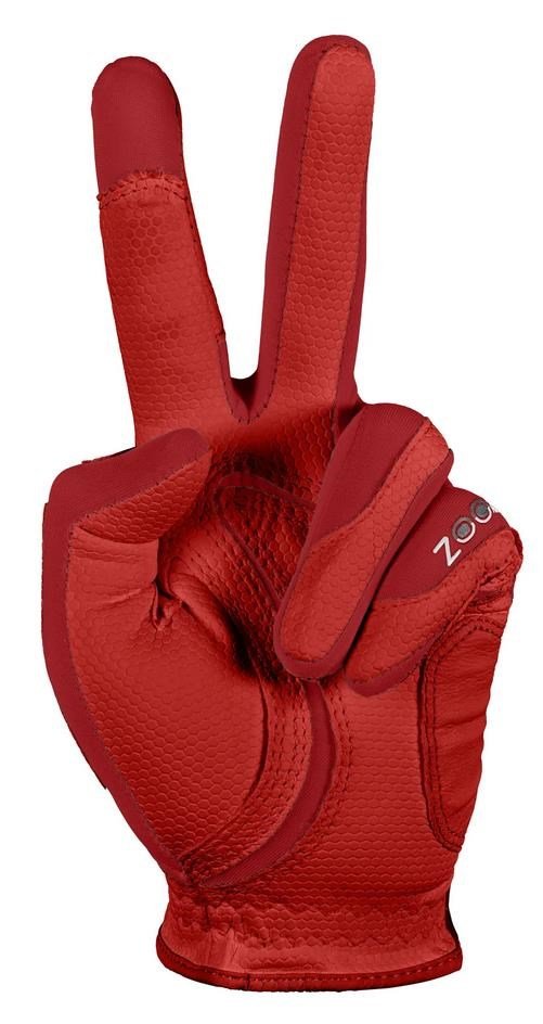 Zoom Zoom Weather mens golf glove, red