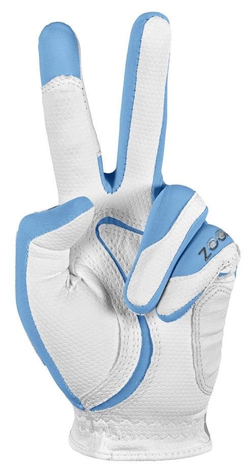 Zoom Zoom Weather ladies golf glove, white/light blue