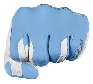 Zoom Zoom Weather ladies golf glove, white/light blue