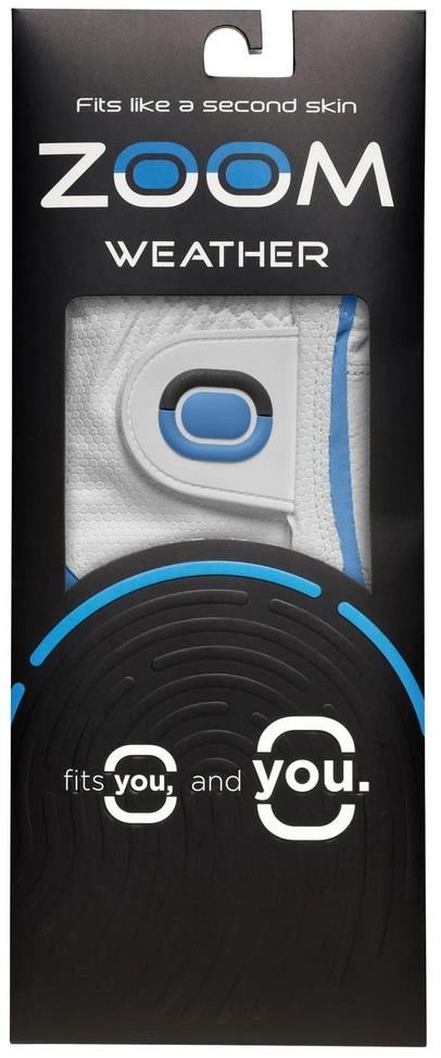 Zoom Zoom Weather ladies golf glove, white/light blue