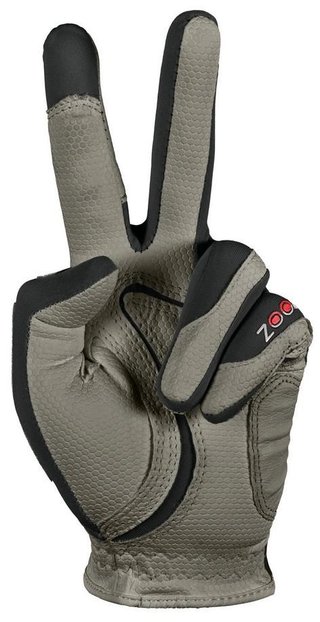 Zoom Zoom Weather ladies golf glove, charcoal/black/red