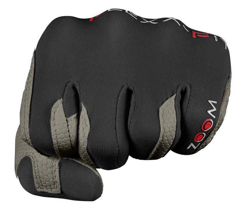 Zoom Zoom Weather ladies golf glove, charcoal/black/red