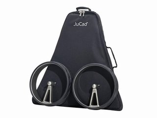 JuCad Phantom Titan black on black 2.0 electric trolley + carry bag
