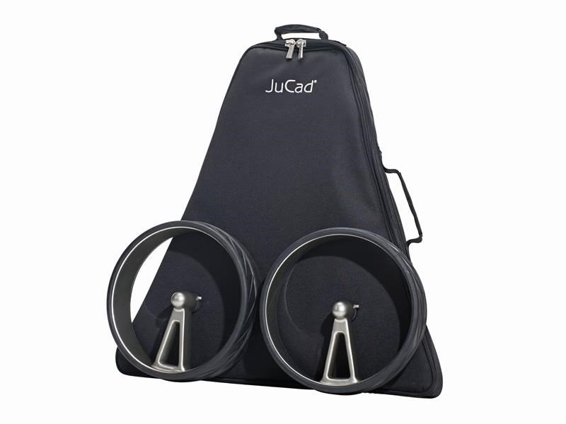 JuCad Phantom Titan black on black 2.0 electric trolley + carry bag