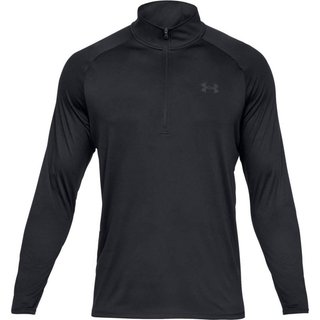 Under Armour Tech 2.0 1/2 Zip men's long sleeve shirt, black