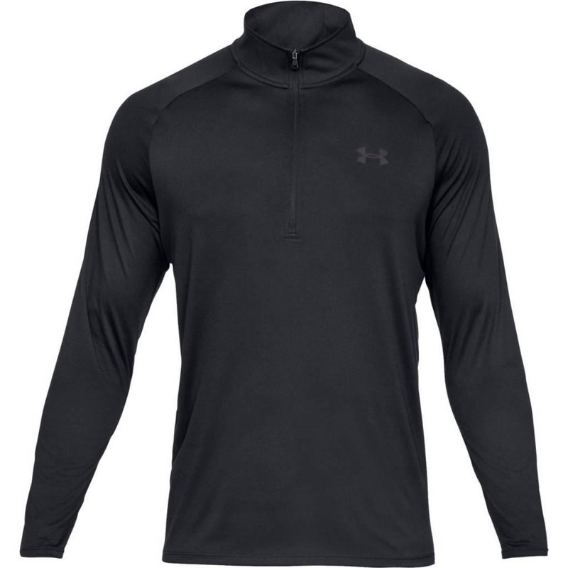 Under Armour Tech 2.0 1/2 Zip men's long sleeve shirt, black