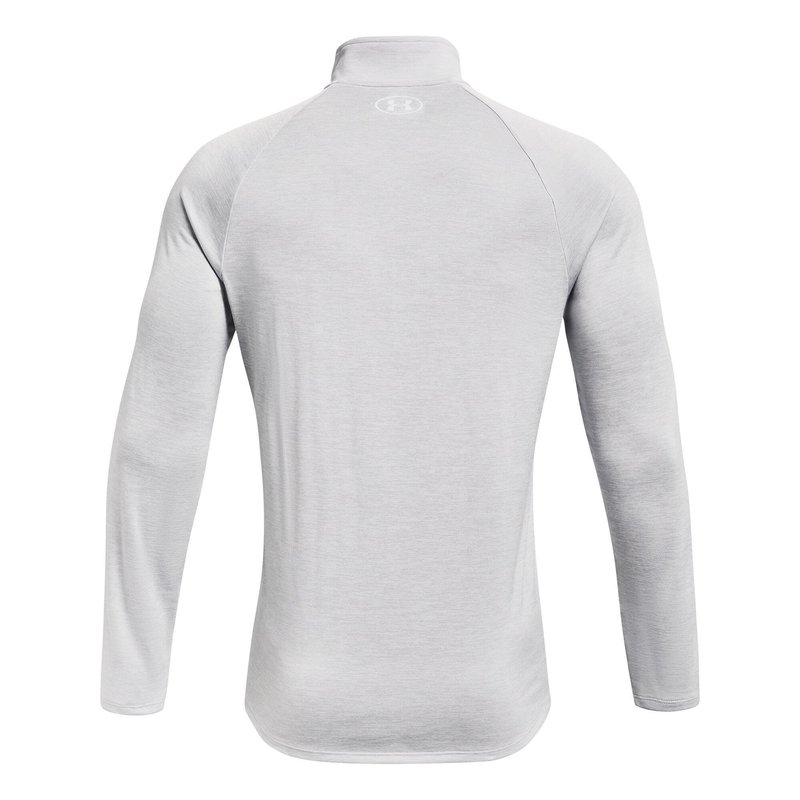 Under Armour Tech 2.0 1/2 Zip men's long sleeve shirt, light grey