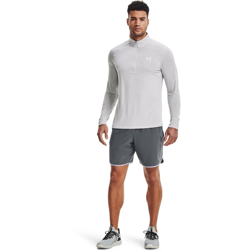 Under Armour Tech 2.0 1/2 Zip men's long sleeve shirt, light grey