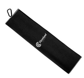 Cleveland Golf Cleveland Trifold Microfiber Towel, black