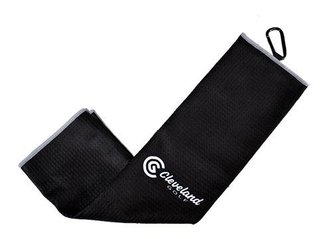Cleveland Golf Cleveland Trifold Microfiber Towel, black