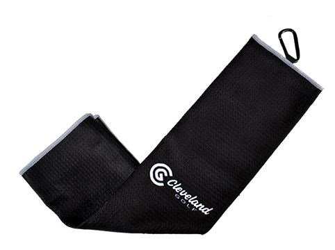 Cleveland Golf Cleveland Trifold Microfiber Towel, black