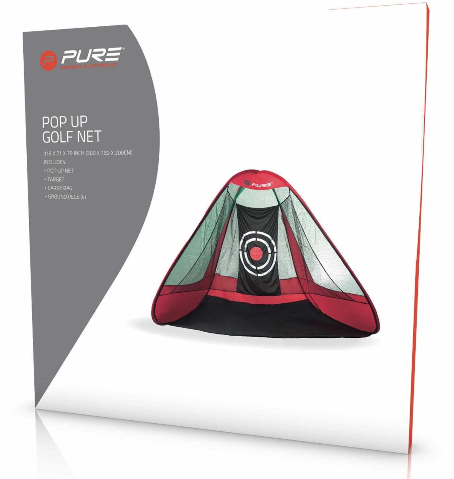 Pure2Improve Triangle Pop-Up golf practice net (295x197x177cm)