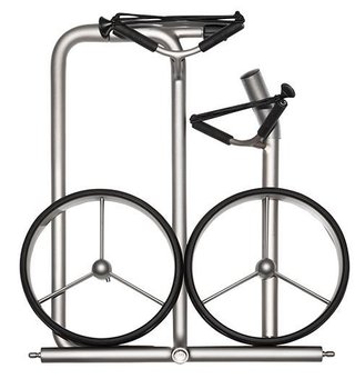JuStar Silver 2-Wheeled manual trolley, titanium silver finish