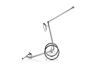JuStar Silver 2-Wheeled manual trolley, titanium silver finish