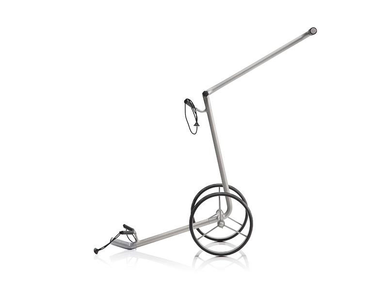 JuStar Silver 2-Wheeled manual trolley, titanium silver finish