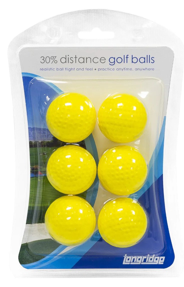 Longridge 30% Distance golf balls, yellow