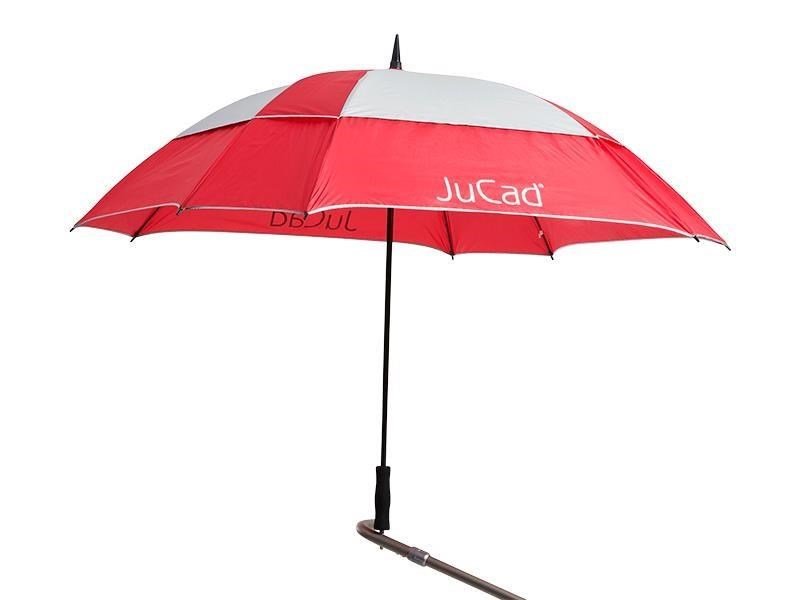 JuCad golf umbrella windproof 68" with pin, red/silver