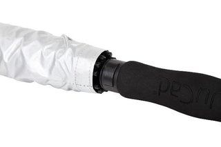 JuCad golf umbrella automatic with pin 68", silver (UV-protection)