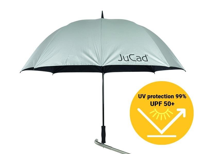 JuCad Children's Umbrella with Pin, Silver with UV Protection