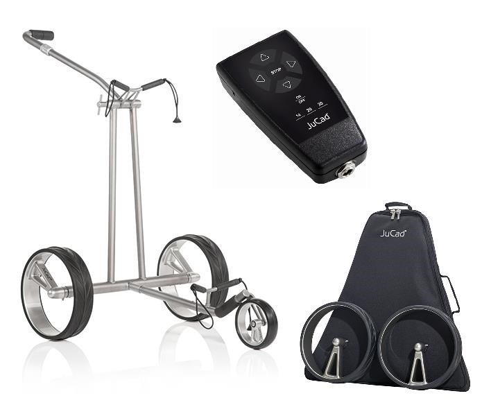 JuCad Phantom Titan eX 2.0 electric trolley + remote control (JFS2) + carry bag (JRT-2), titanium
