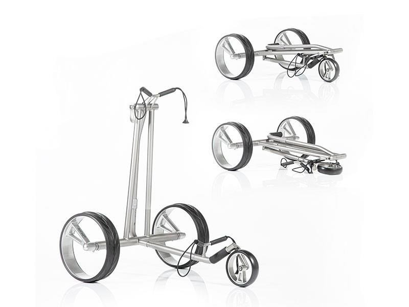 JuCad Phantom Titan 2.0 electric trolley + carry bag, titanium