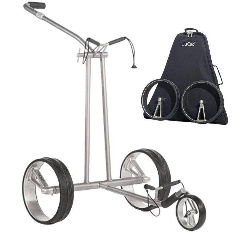 JuCad Phantom Titan 2.0 electric trolley + carry bag, titanium
