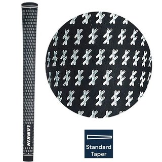 Lamkin Crossline 58R Standard Golf Grip, black/white