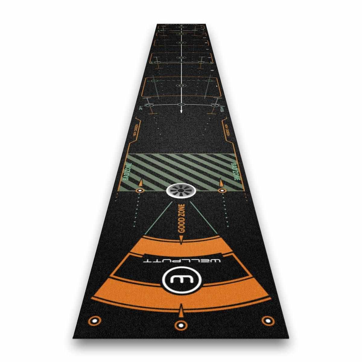 Wellputt Putting Mat - CLASSIC 13FT (4m), speed 10-11,5ft, black