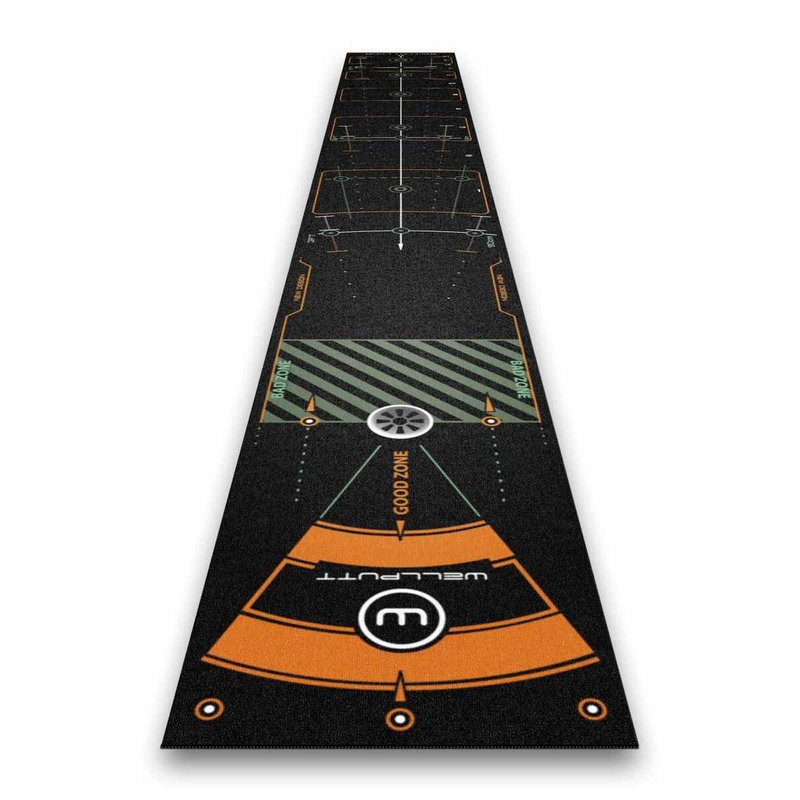 Wellputt Putting Mat - CLASSIC 13FT (4m), speed 10-11,5ft, black