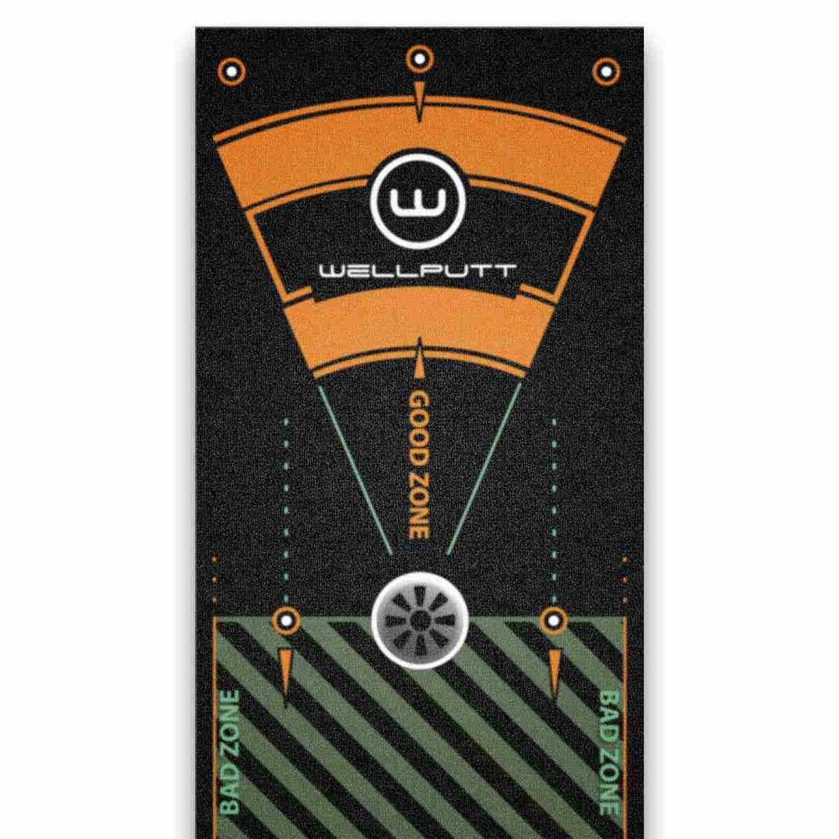 Wellputt Putting Mat - CLASSIC 13FT (4m), speed 10-11,5ft, black