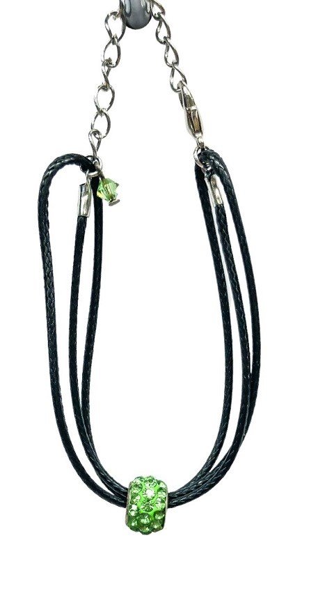 Ostatní Handmade Teraka bracelet type 005, black/green