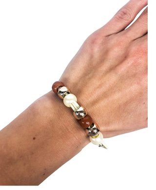 Ostatní Handmade Teraka bracelet, type 010, brown