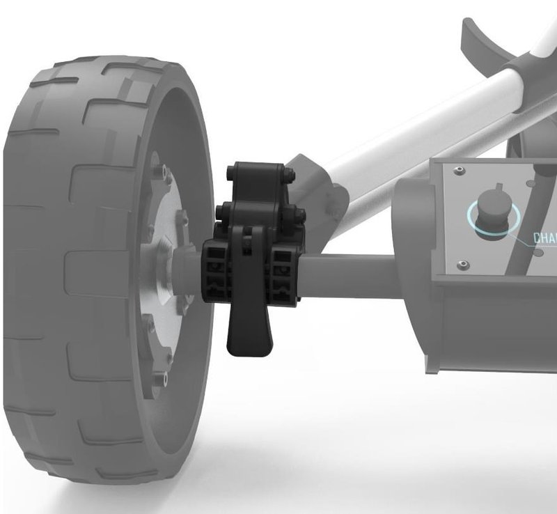 Alphard Club Booster eWheel Bracket Set - Clicgear 8.0 trolley accessory, black