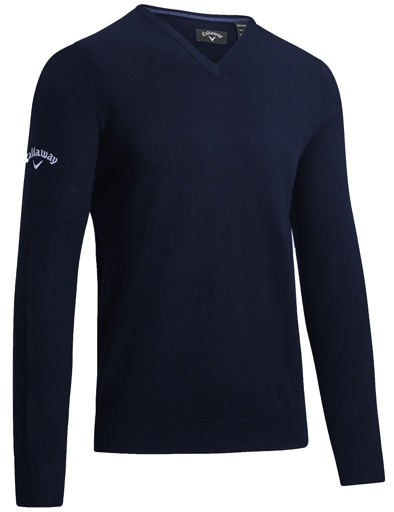 Callaway V-Neck Merino men's sweater, dark navy
