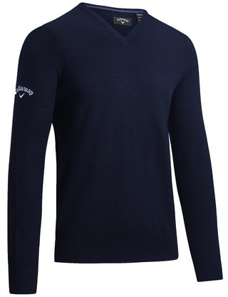 Callaway V-Neck Merino men's sweater, dark navy